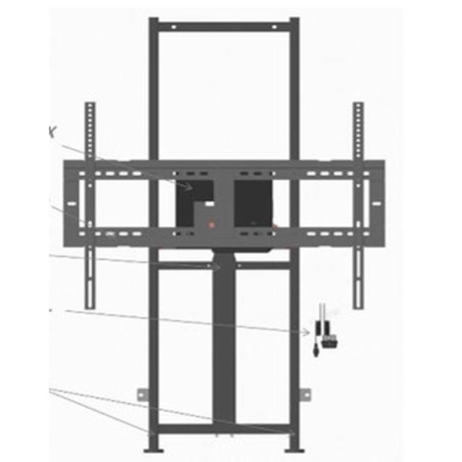 Viewsonic staffa da muro motorizzata vb-stnd-104 800x600 75kg 6500 high