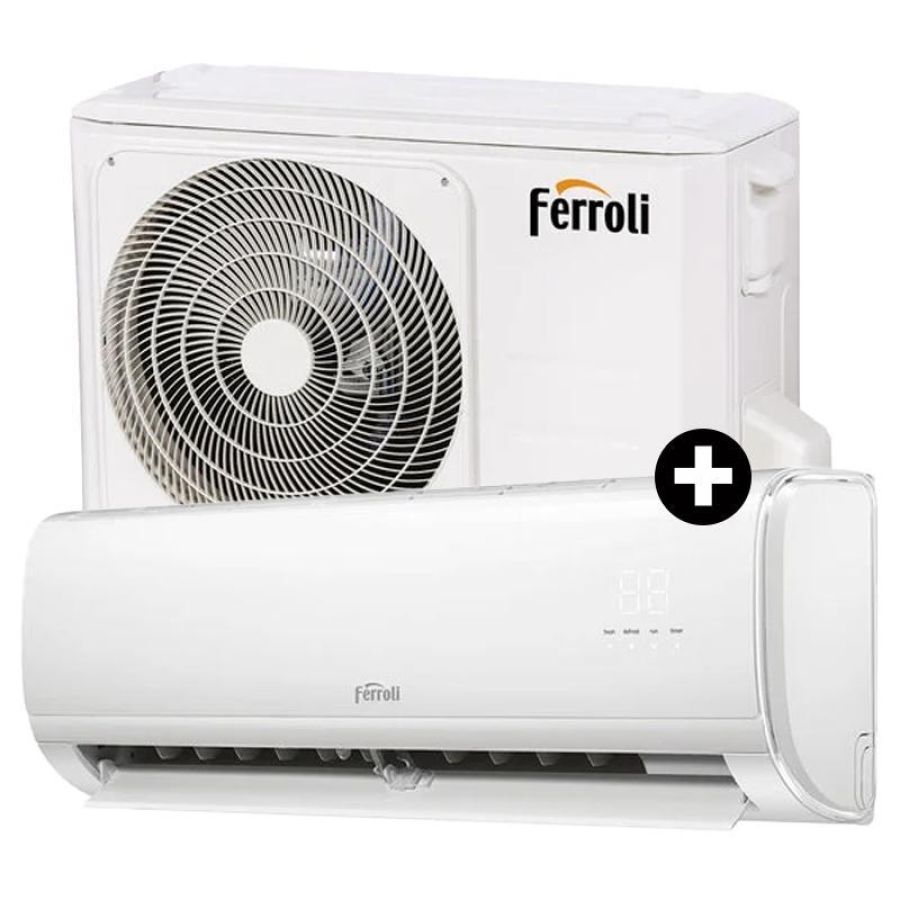 Ferroli giada s 9000 btu (2cp001lf+2cp001hf) - condizionatore 9000 btu - inverter - gas r32 - controllo wi-fi - classe a+/a++