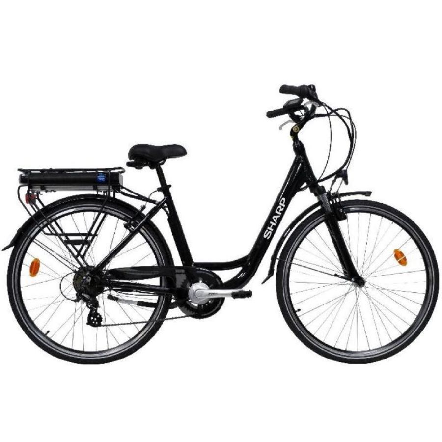 Sharp (bk-cd03e-b) city e-bike (nera) - bicicletta elettrica