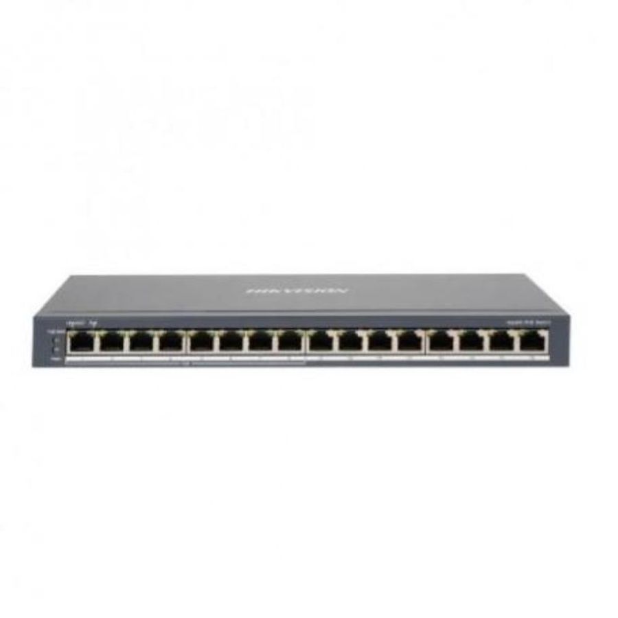 Switch hikvision 8 gigabit poe ports, 8 gigabit rj45, 802.3af/at, poe power budget 110w, soho - ds-3e0516p-o