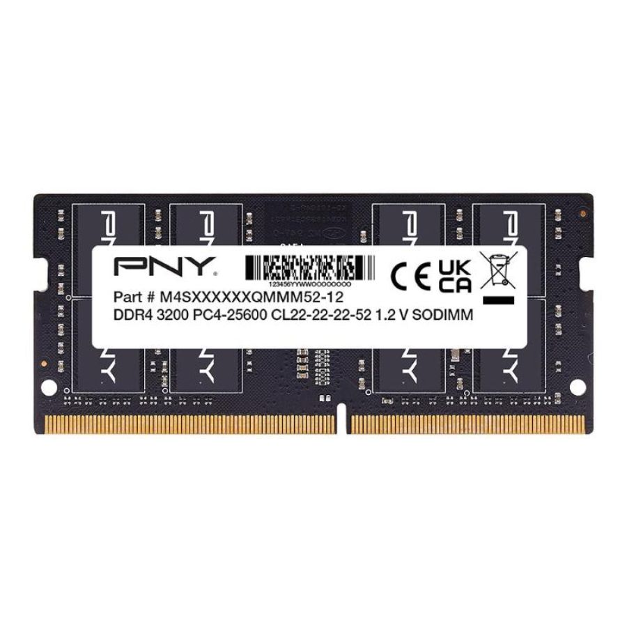 Ddr 4 x nb so-dimm pny 16gb 3200mhz - mn16gsd43200-tb