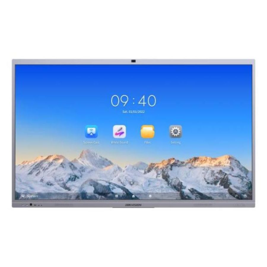 Hikvision touch interattivo cert.edla 65 4k 8gb/128gb ds-d5c65rb/b - webcam int. - android13 - staffa incl. - sap 321000592