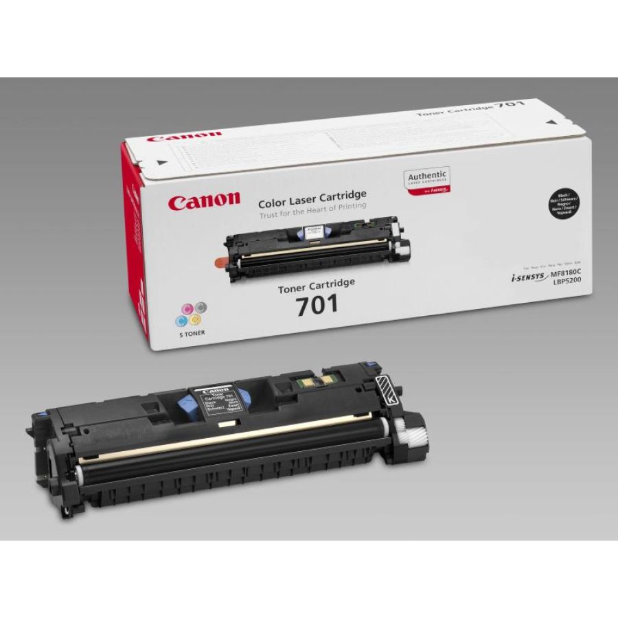 Toner canon 701bk nero 5000pp x lbp-5200 mf8180c