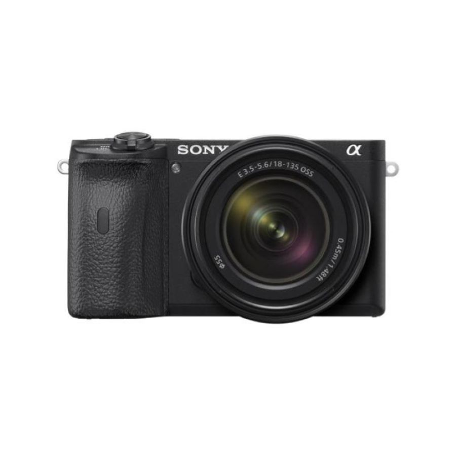 Kit fotocamera mirrorless sony alpha a6600 + obiettivo 18-135mm milc ilce6600mb   menu italiano