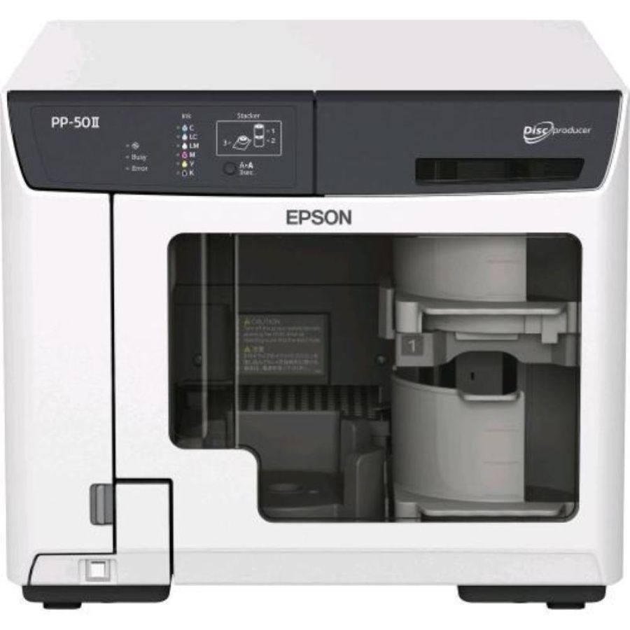Epson pp-50ii discproducer masterizza e stampa cd/dvd blu ray usb 2.0 software total disc maker incluso