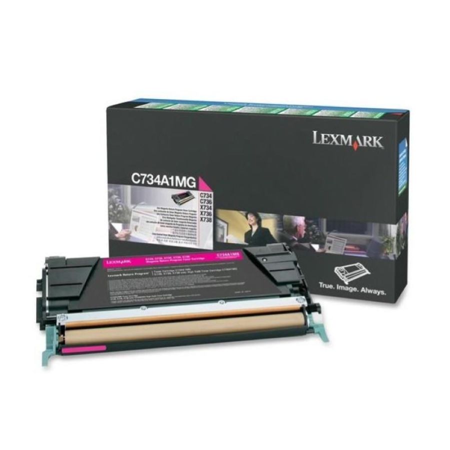 Lexmark c734a1mg cartuccia toner 1 pz originale magenta