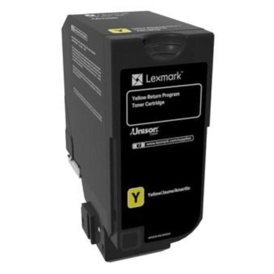 Lexmark 74c20y0 cartuccia toner 1 pz originale giallo