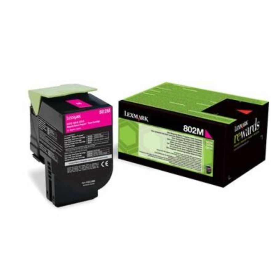 Lexmark 802m cartuccia toner 1 pz originale magenta