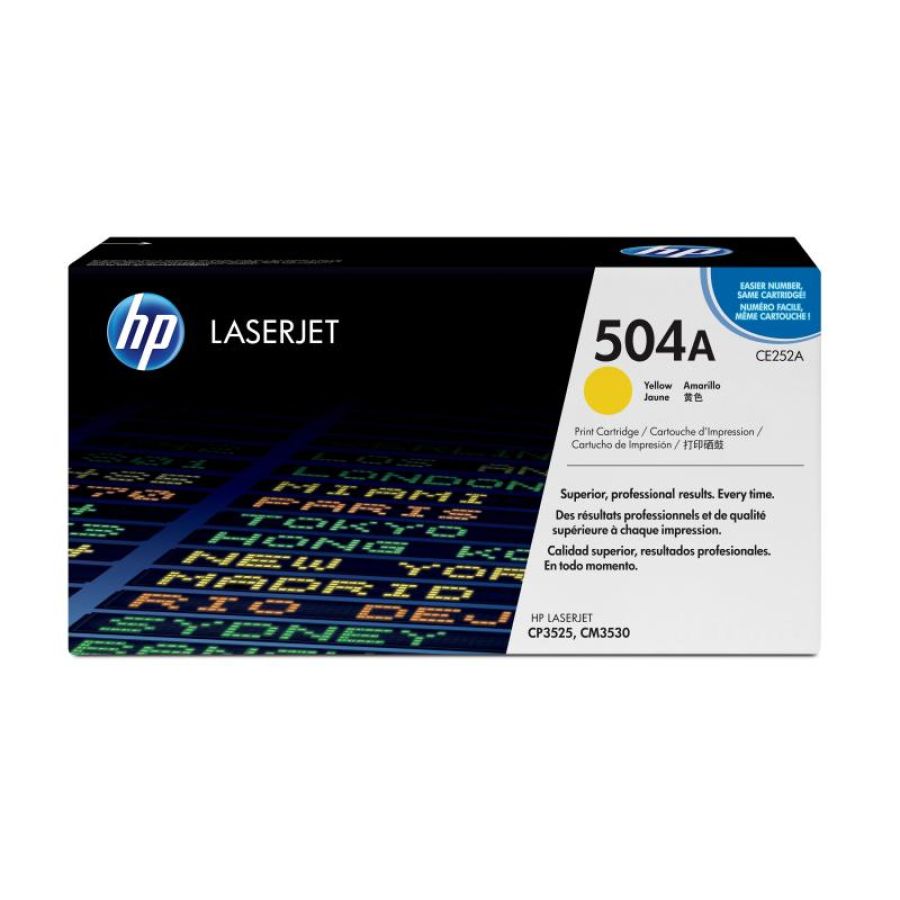 Hp cartuccia toner originale giallo laserjet 504a