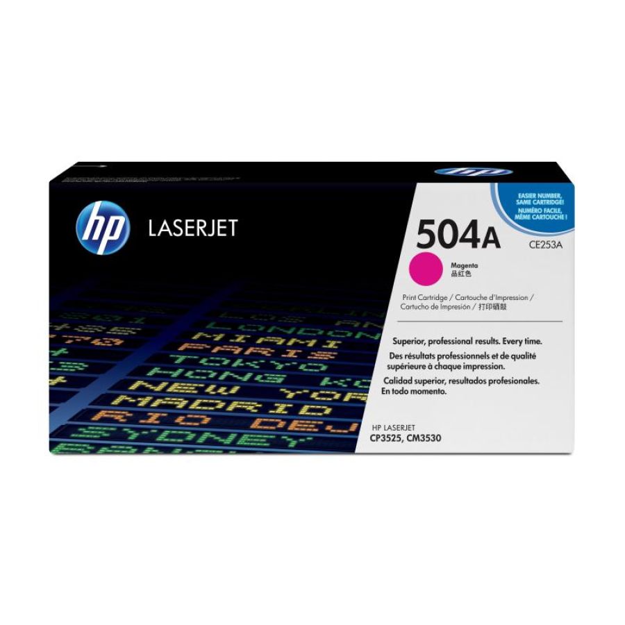 Hp cartuccia toner originale magenta laserjet 504a