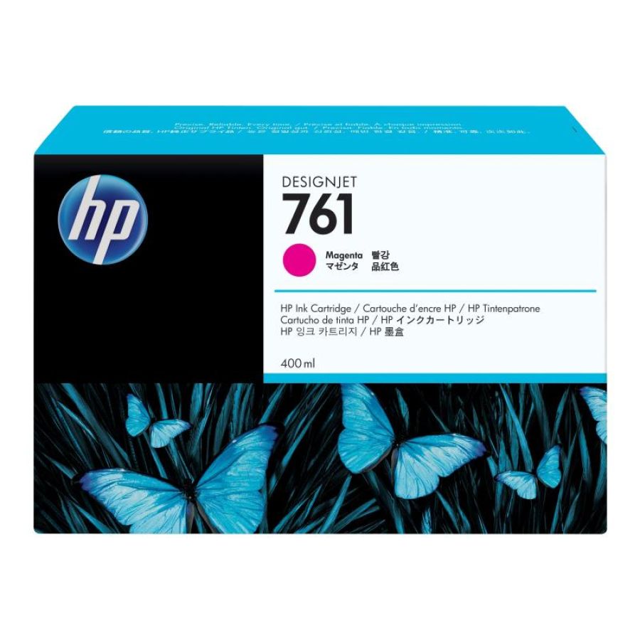 Hp cartuccia inchiostro magenta designjet 761, 400 ml