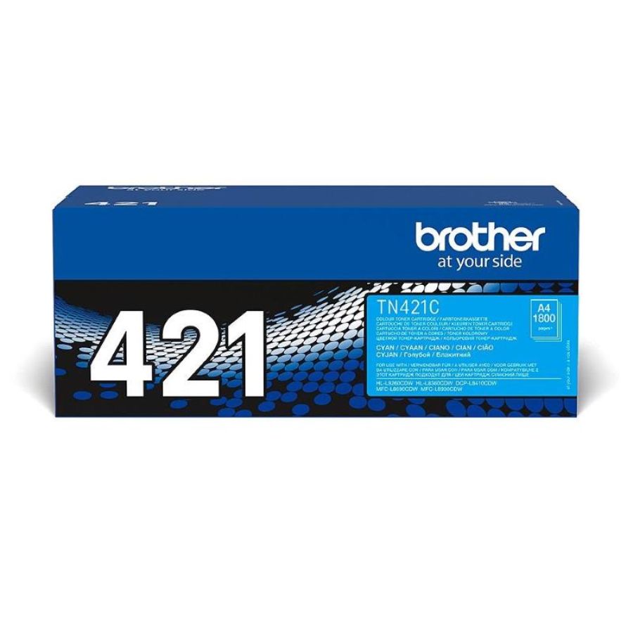 Brother tn-421c cartuccia toner 1 pz originale ciano