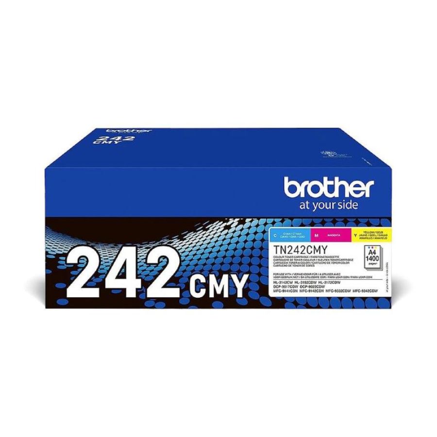 Brother tn-242cmy cartuccia toner 1 pz originale ciano, magenta, giallo