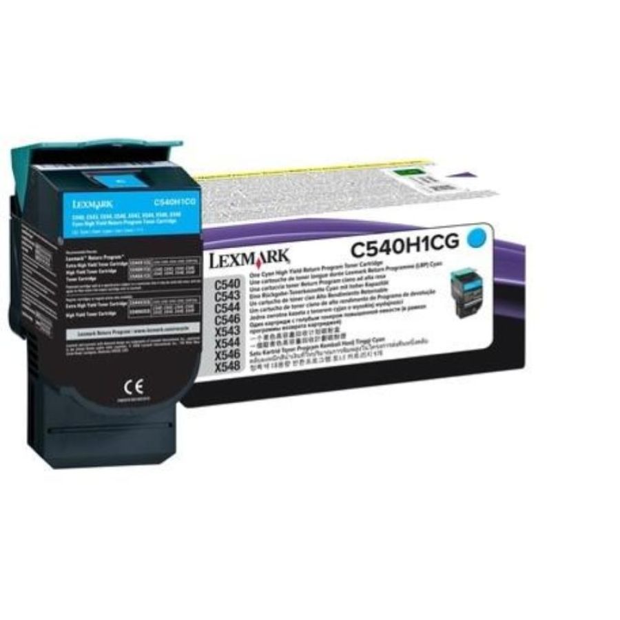 Lexmark c540h1cg cartuccia toner 1 pz originale ciano