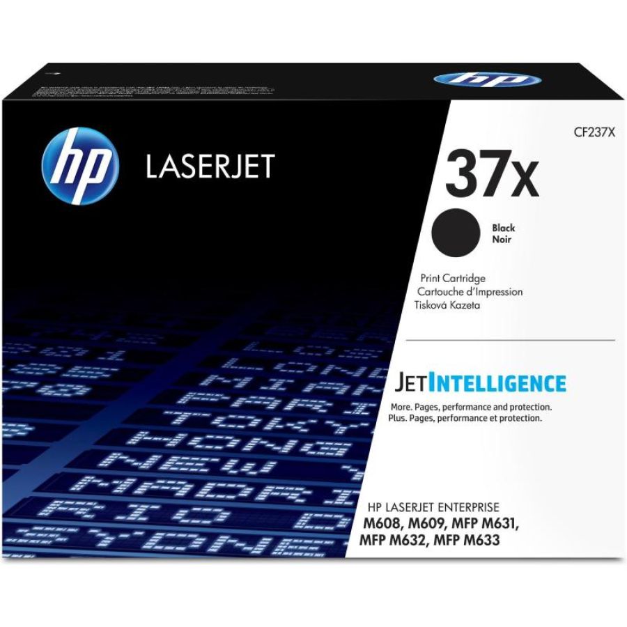 Hp cartuccia toner nero originale ad alta capacità laserjet 37x