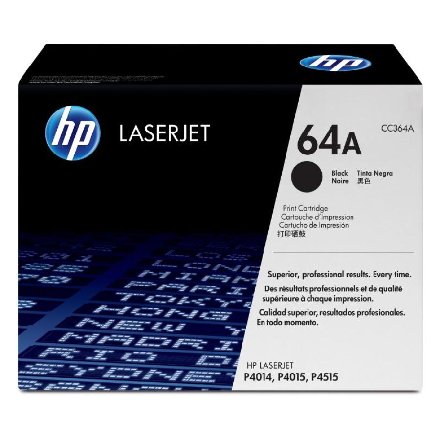 Hp cartuccia toner originale nero laserjet 64a