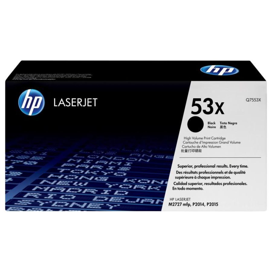 Hp cartuccia toner originale nero ad alta capacità laserjet 53x