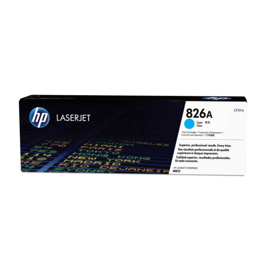 Hp cartuccia toner originale ciano laserjet 826a