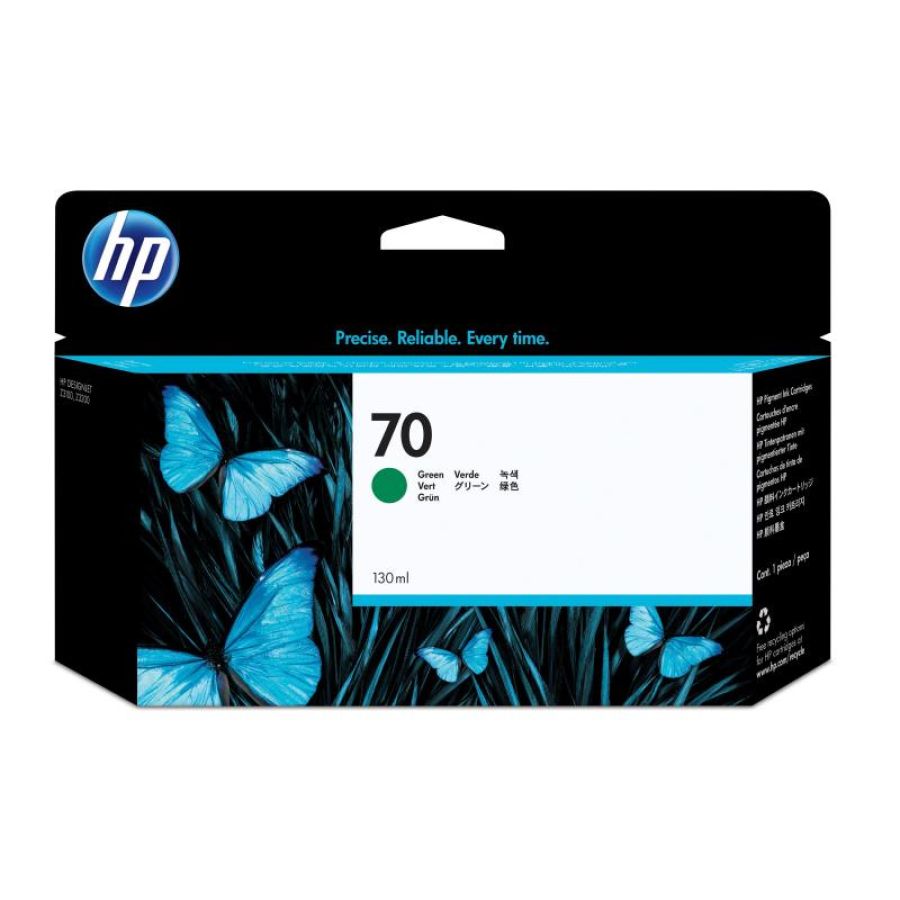 Hp cartuccia inchiostro verde 70, 130 ml