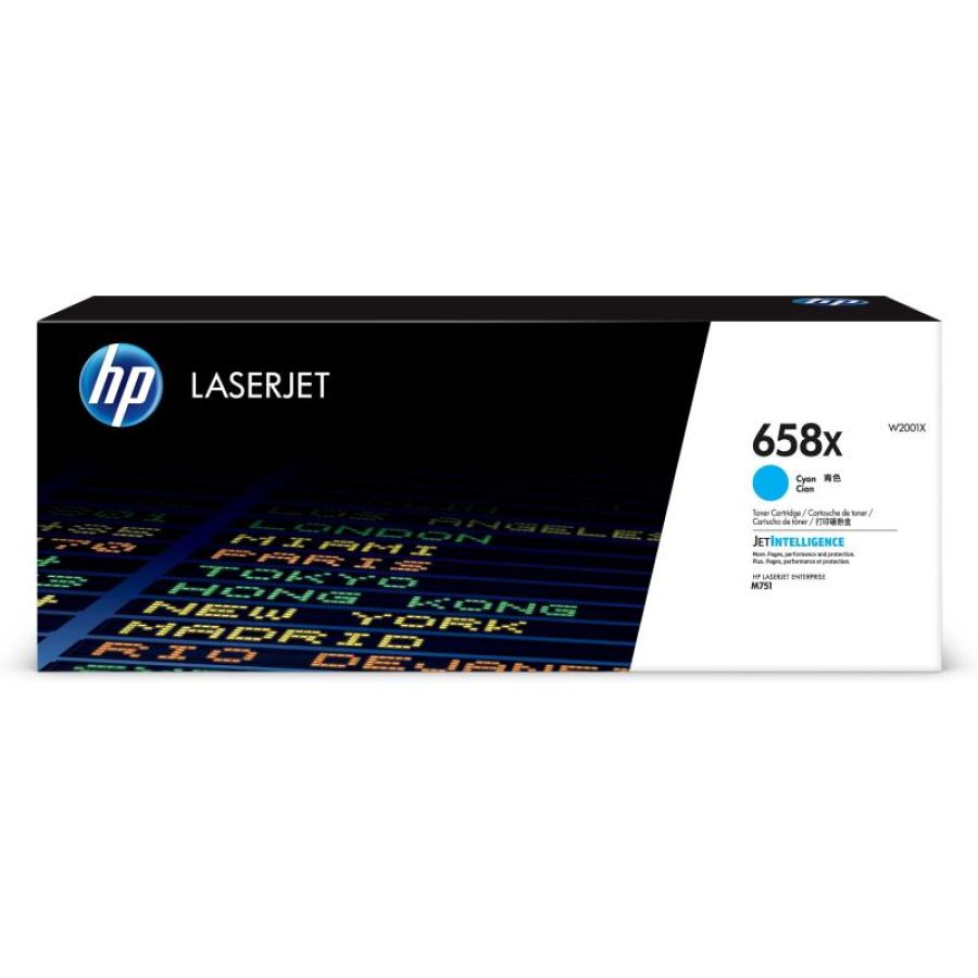 Hp cartuccia toner ciano originale laserjet 658x ad alta capacità