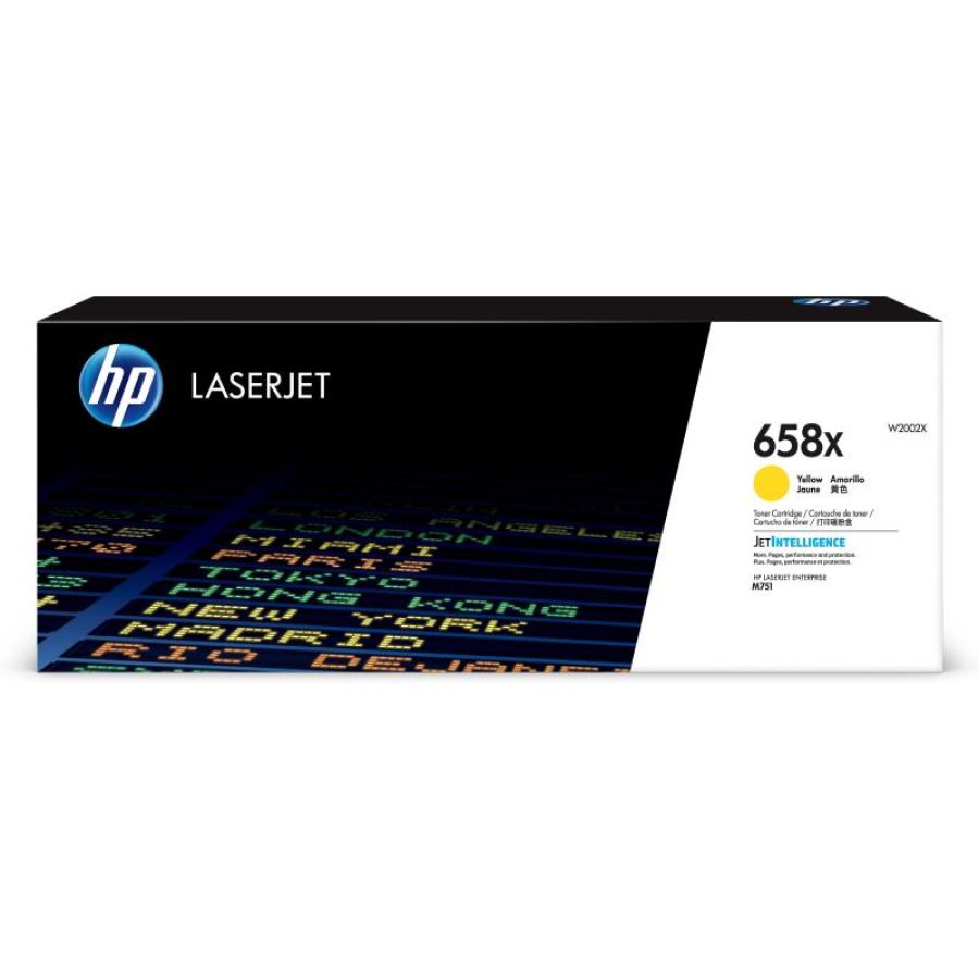 Hp cartuccia toner giallo originale laserjet 658x ad alta capacità