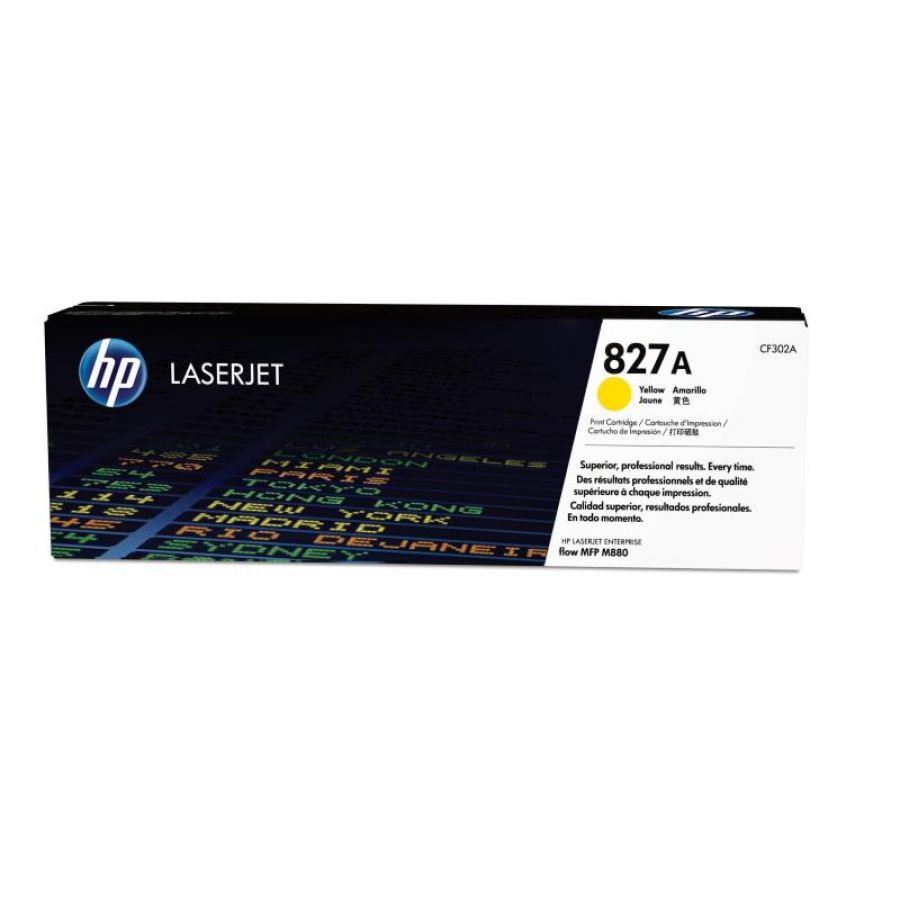 Hp cartuccia toner originale giallo laserjet 827a