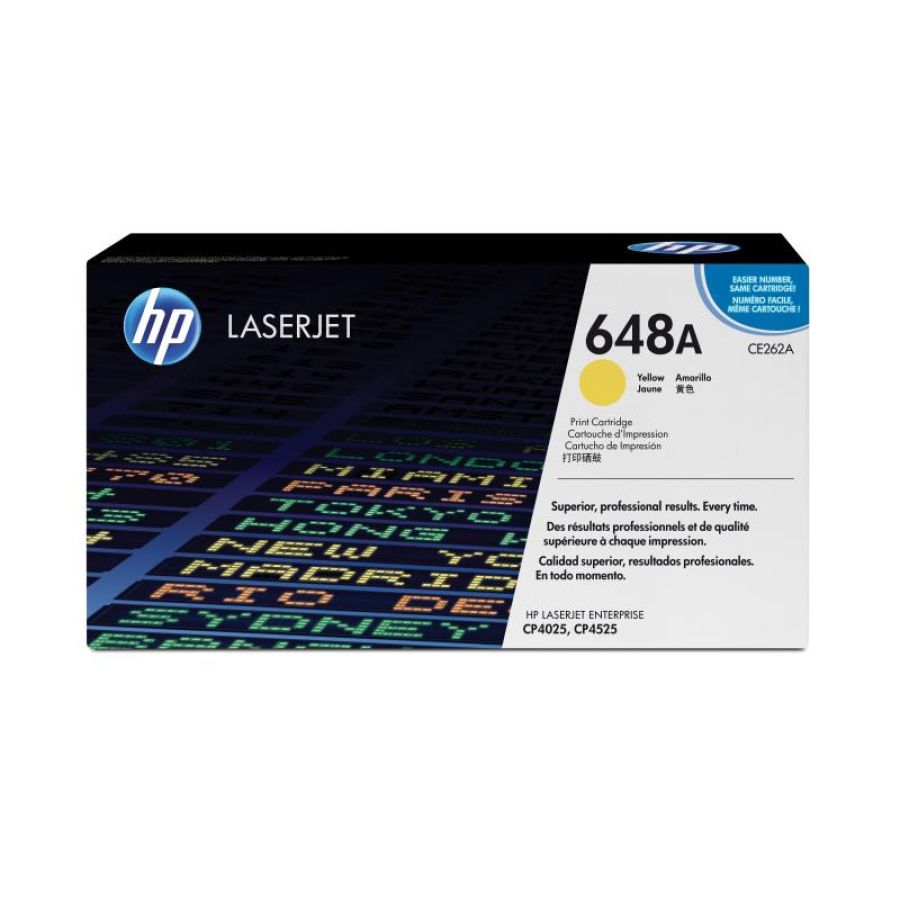 Hp cartuccia toner originale giallo laserjet 648a