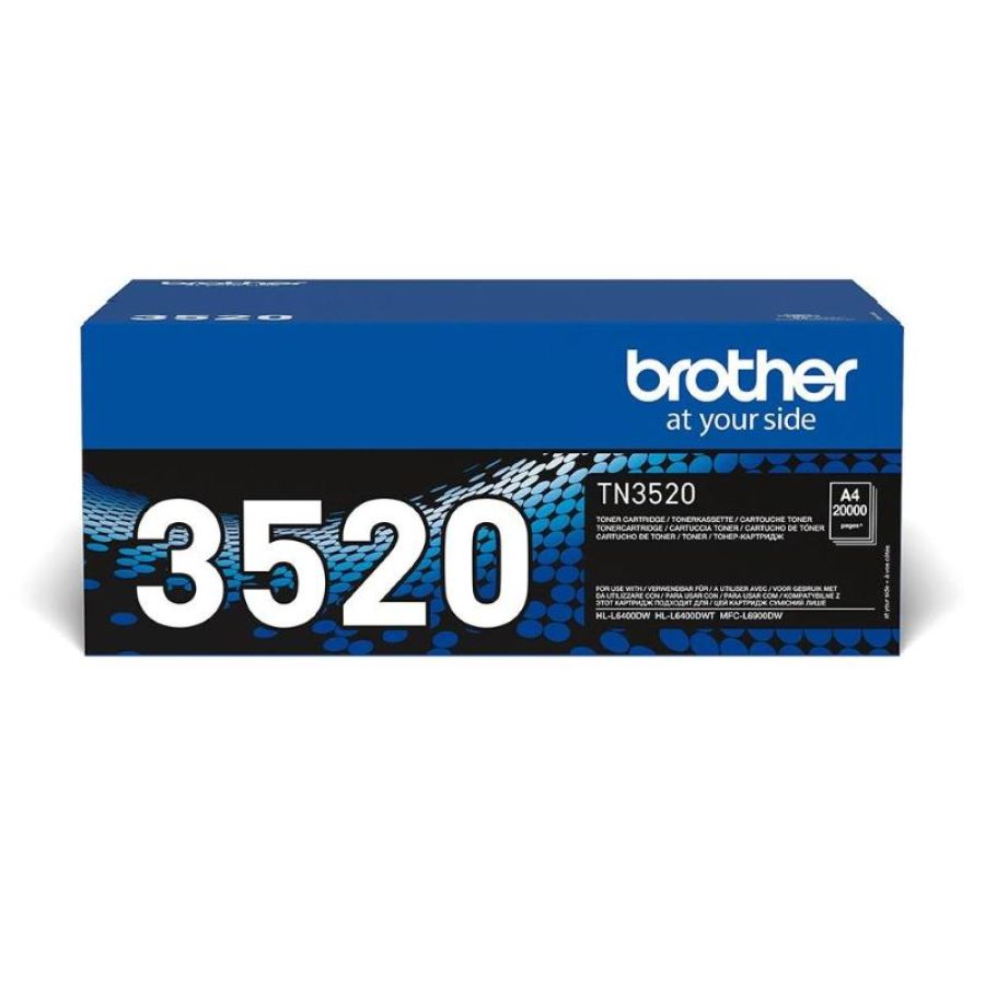 Brother tn-3520 cartuccia toner 1 pz originale nero