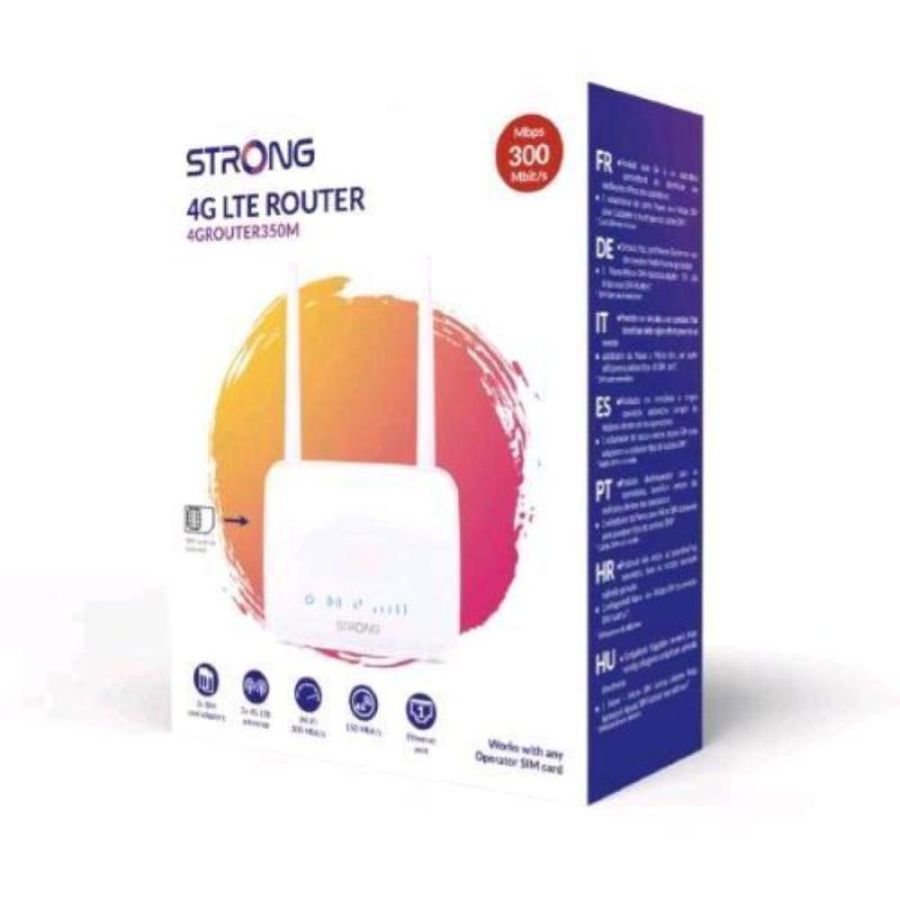 Strong router portatile 4g lte 300mbit/s 1 lan funziona con qualsiasi sim bianco