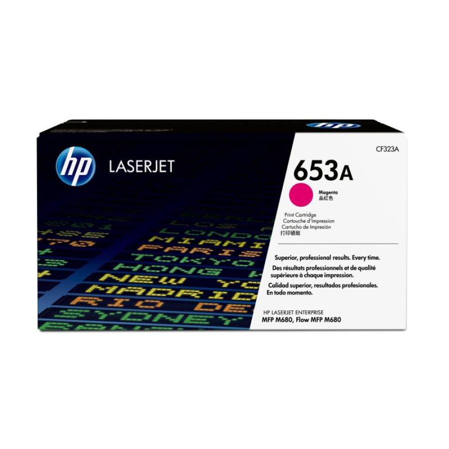 Hp cartuccia toner originale magenta laserjet 653a