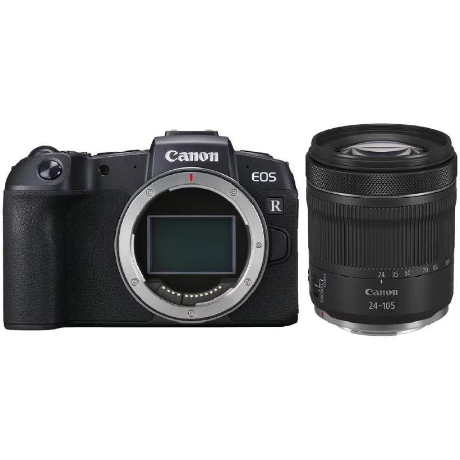 Fotocamere mirrorless canon eos rp + rf 24-105mm is stm (no adapter) 