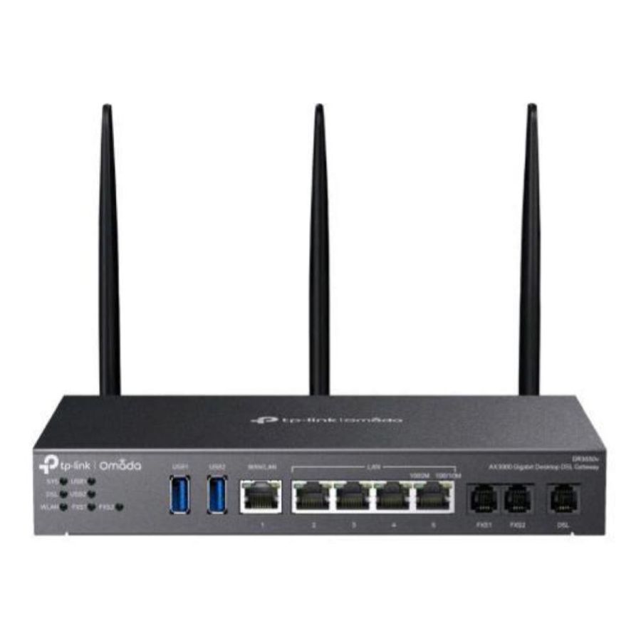 Tp-link omada dr3650v v1 router gateway wireless wi-fi 6 gigabit ethernet dual-band (2.4 ghz/5 ghz) nero