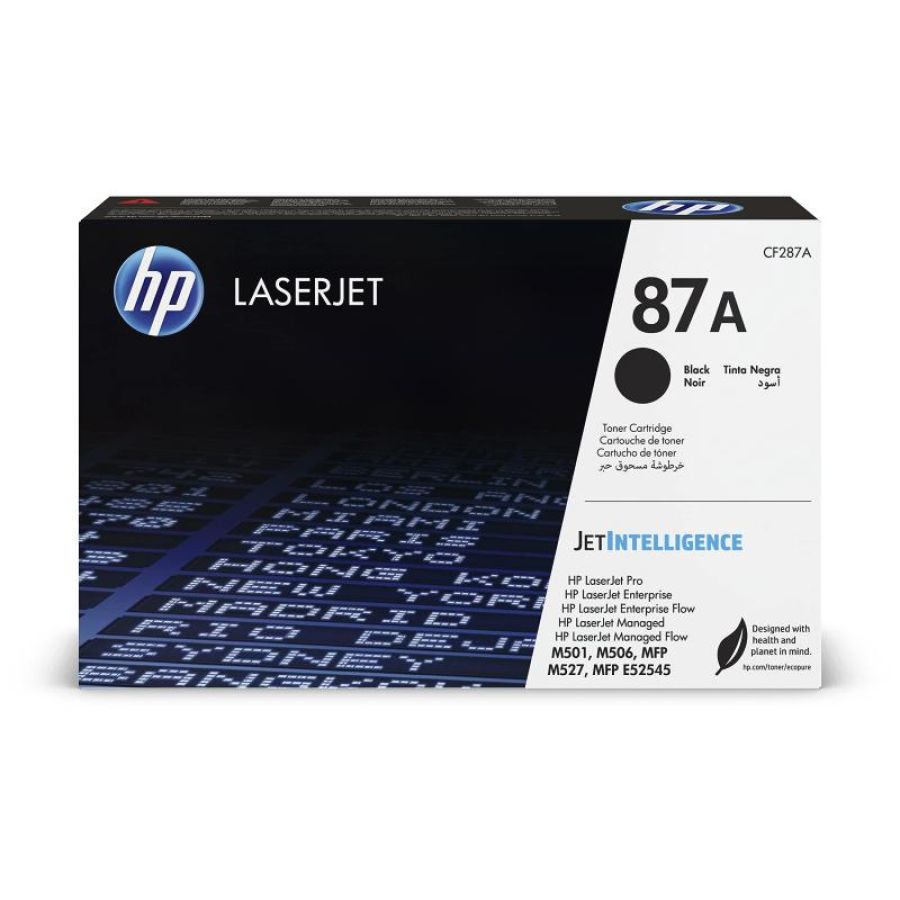 Hp cartuccia toner originale nero laserjet 87a