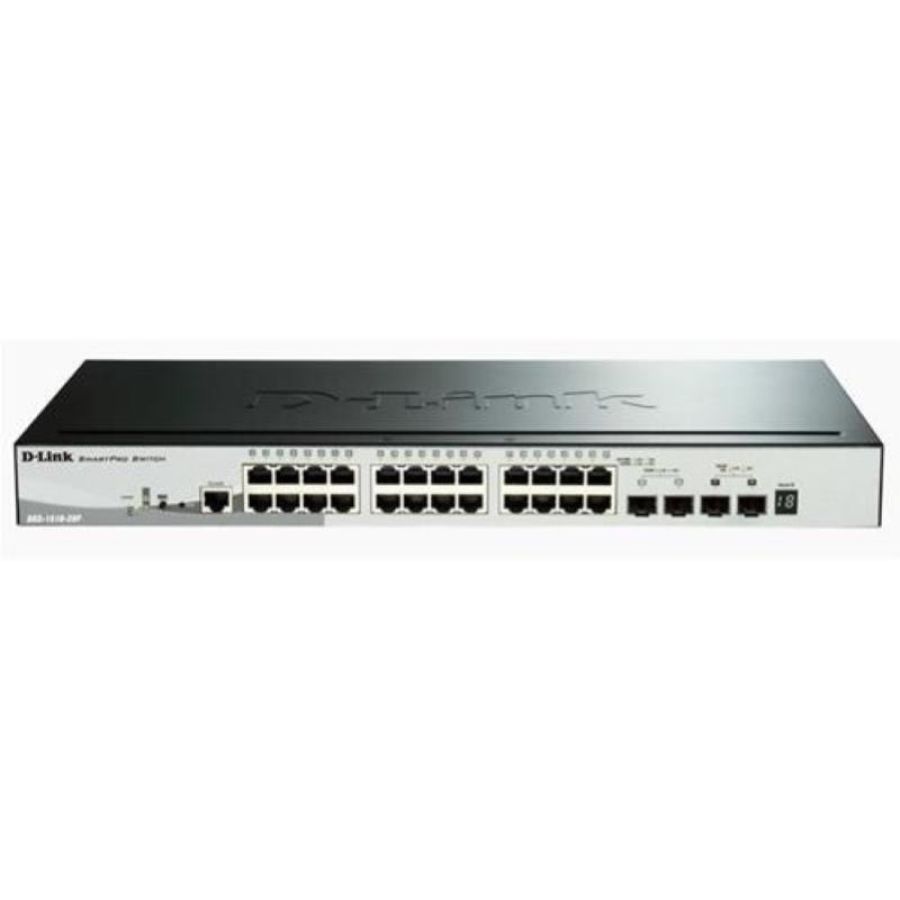 D-link dgs-1510-28p switch di rete 24 porte rj45 gigabit ethernet (10/100/1000) 2 porte sfp 2 porte sfp+ garanzia italia