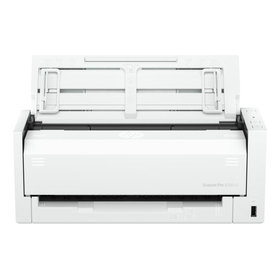 Hp scanjet pro 4200 s1 scanner adf 600 x 600 dpi a4 blu, bianco