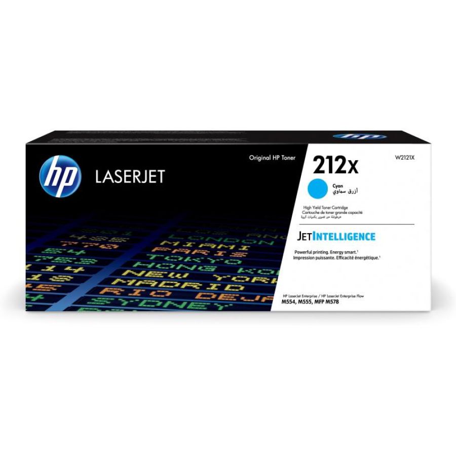 Hp cartuccia toner ciano originale laserjet 212x ad alta capacità