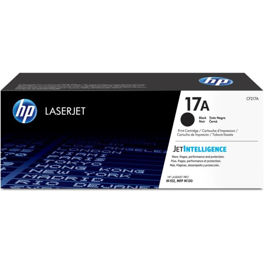 Hp cartuccia toner nero originale laserjet 17a