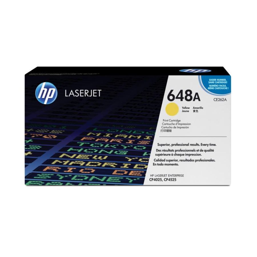 Hp cartuccia toner originale giallo laserjet 648a