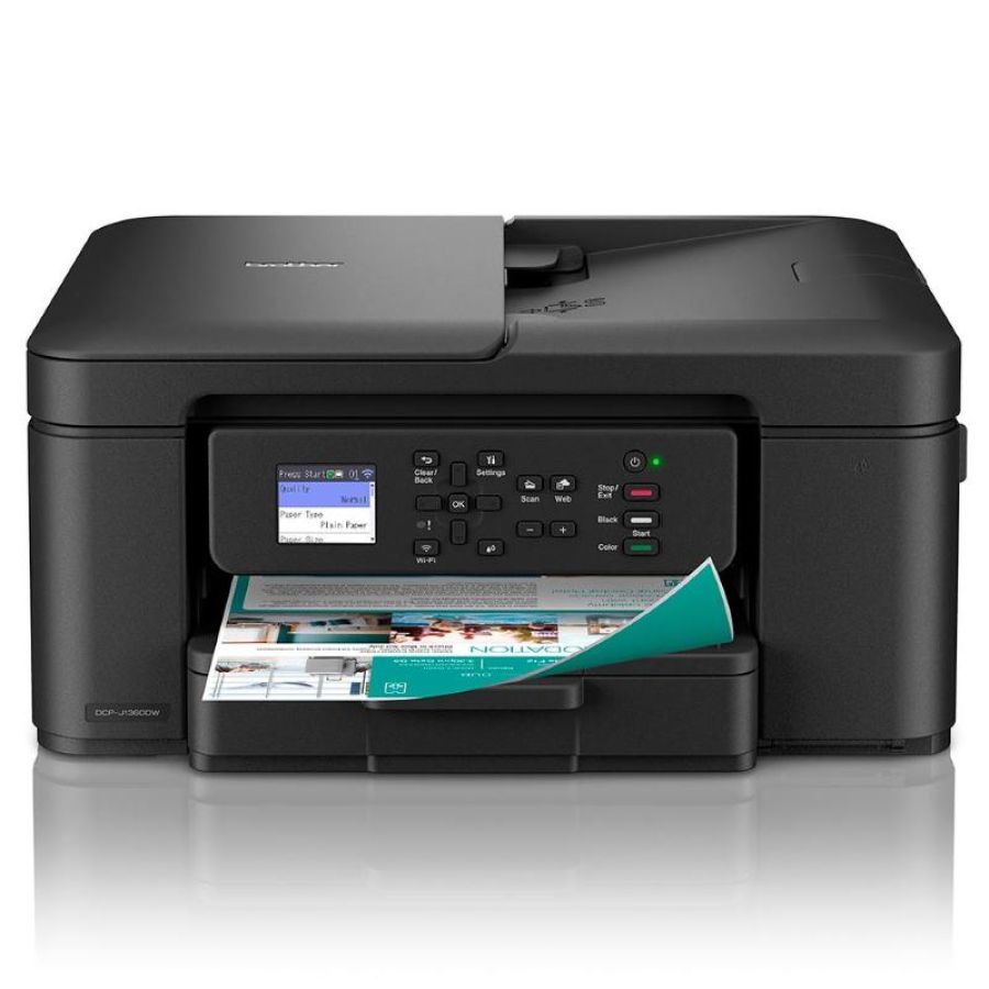 Stampante brother mfc ink mfc-dcpj1360dw a4 3in1 colori. 16 ipm. duplex automatico x stampa. adf da 20 fogli. 150 fogli wifi 5