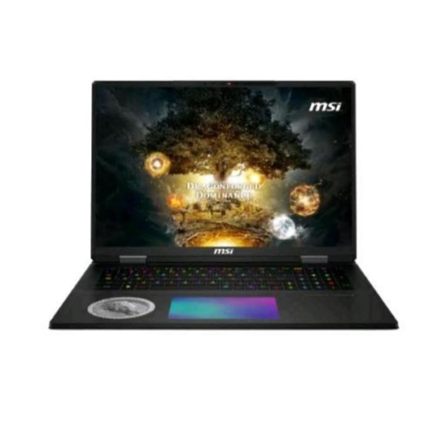 Msi titan 18 hx dragon a2xwjg-401it 18 mini led 3840 x 2400 intel core ultra 9 285xh ram 96gb-ssd 6tb nvme 3 dischi-nvidia geforce rtx 5090 24gb-2.5gbe ethernet-win 11 prof (9s7-1824a5-401)