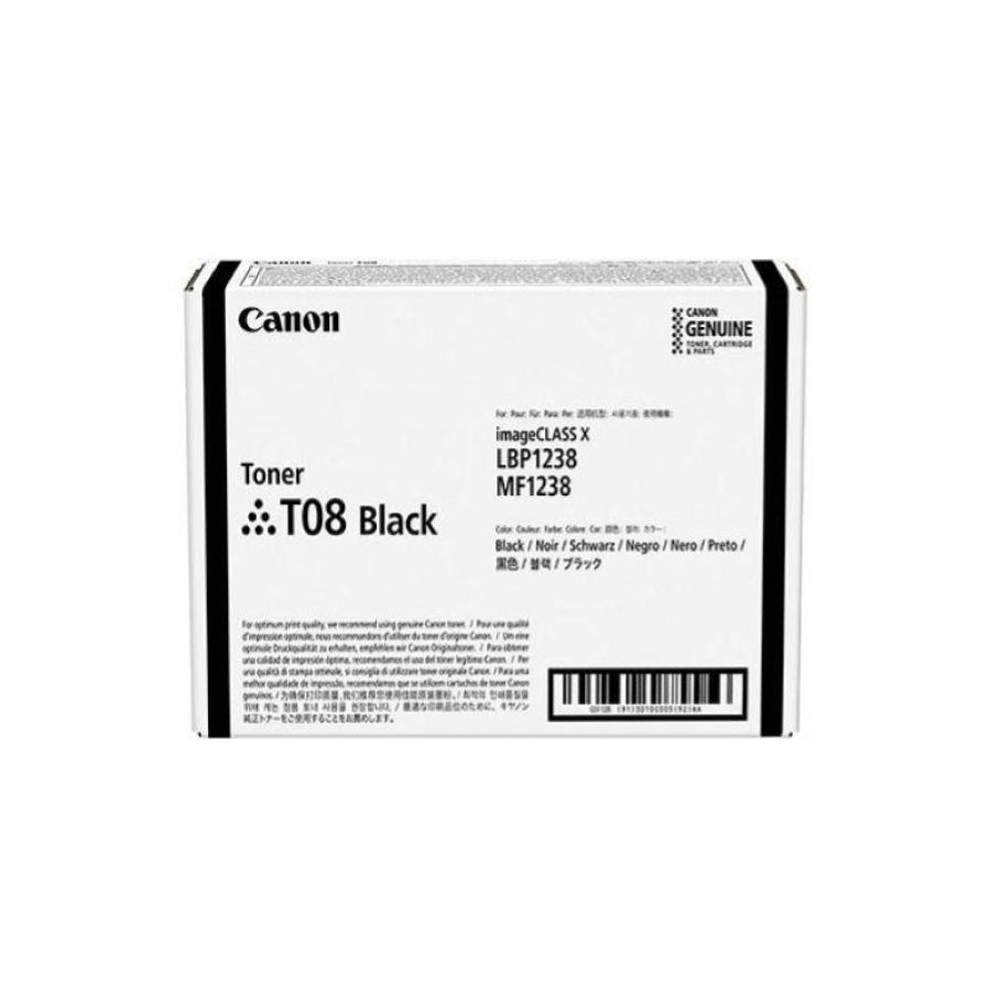 Canon toner t08 black cartuccia toner 1 pz originale nero