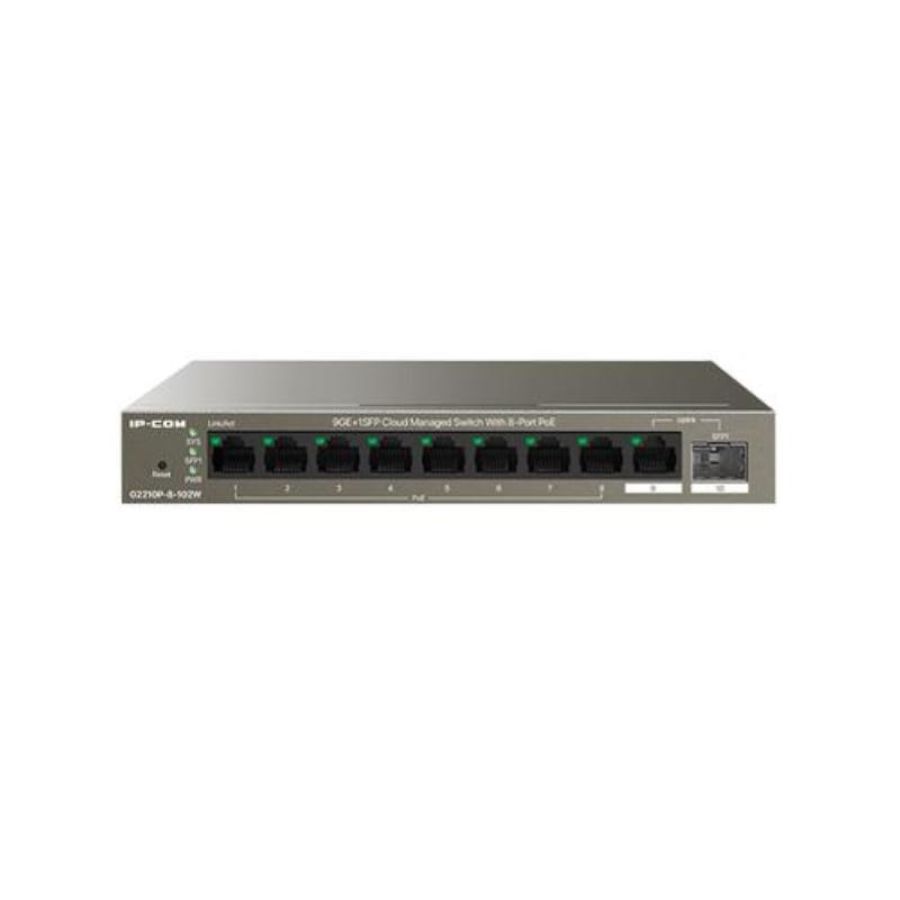 Ip-com switch poe managed l2, 10 port, 8 poe