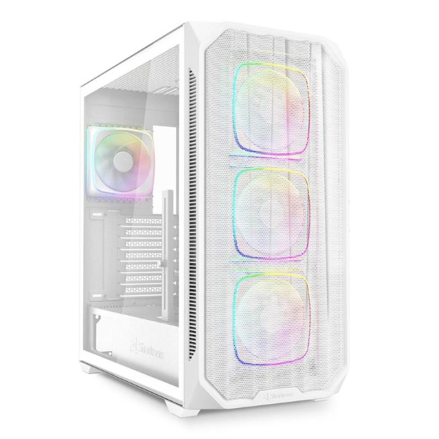 Sharkoon case ak5m rgb atx white