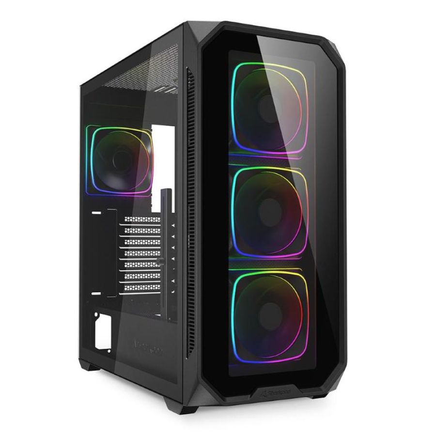 Sharkoon case ak5g rgb atx black