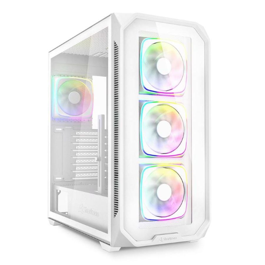 Sharkoon case ak5g rgb atx white