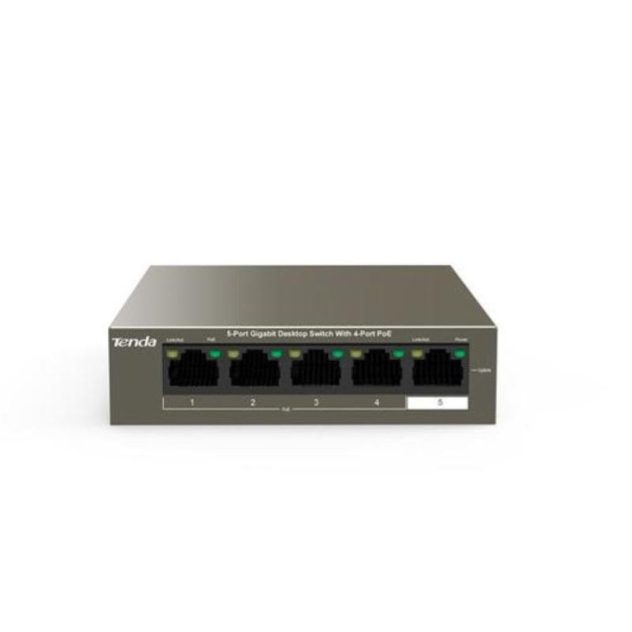 Tenda switch 5 porte gigabit desktop con 4 porte poe