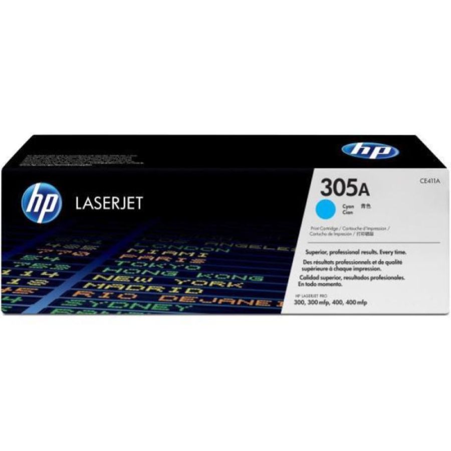 Hp toner ciano per m351/451/375/475 lj pro300/400 2600pag, 305a