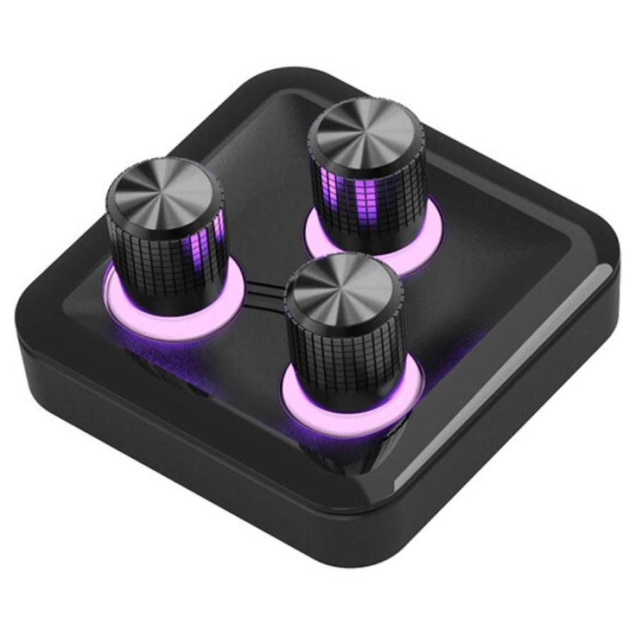 Cooler master hub 3xknob, modulo accessorio magnetico, 3 manopole alta precisione