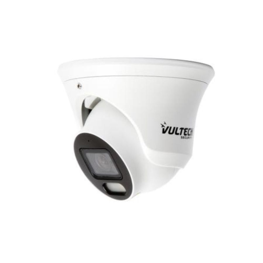 Vultech security telecamera ip dome 1/2,7 8 mpx h.265+ poe wdr 2,8mm 2pcs led ir array 25m p2p sma