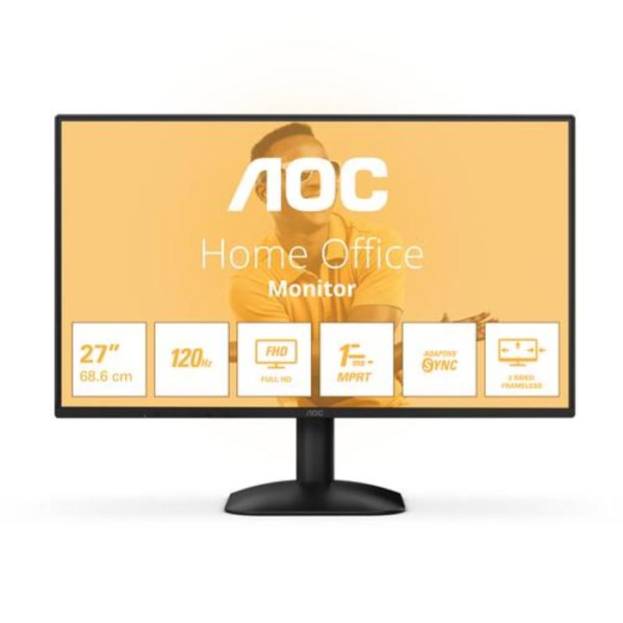 Aoc monitor 27 led va 16:9 fhd 4ms 300 cdm 120hz, vga/hdmi